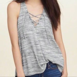 Hollister Tie Up Racerback Tank Top